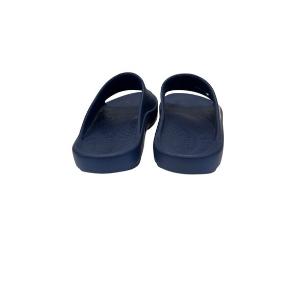 Oofos Ooahh Sport Slides Navy Recovery Sandals Women's Size 10 Men's Size 8 - Picture 2 of 10